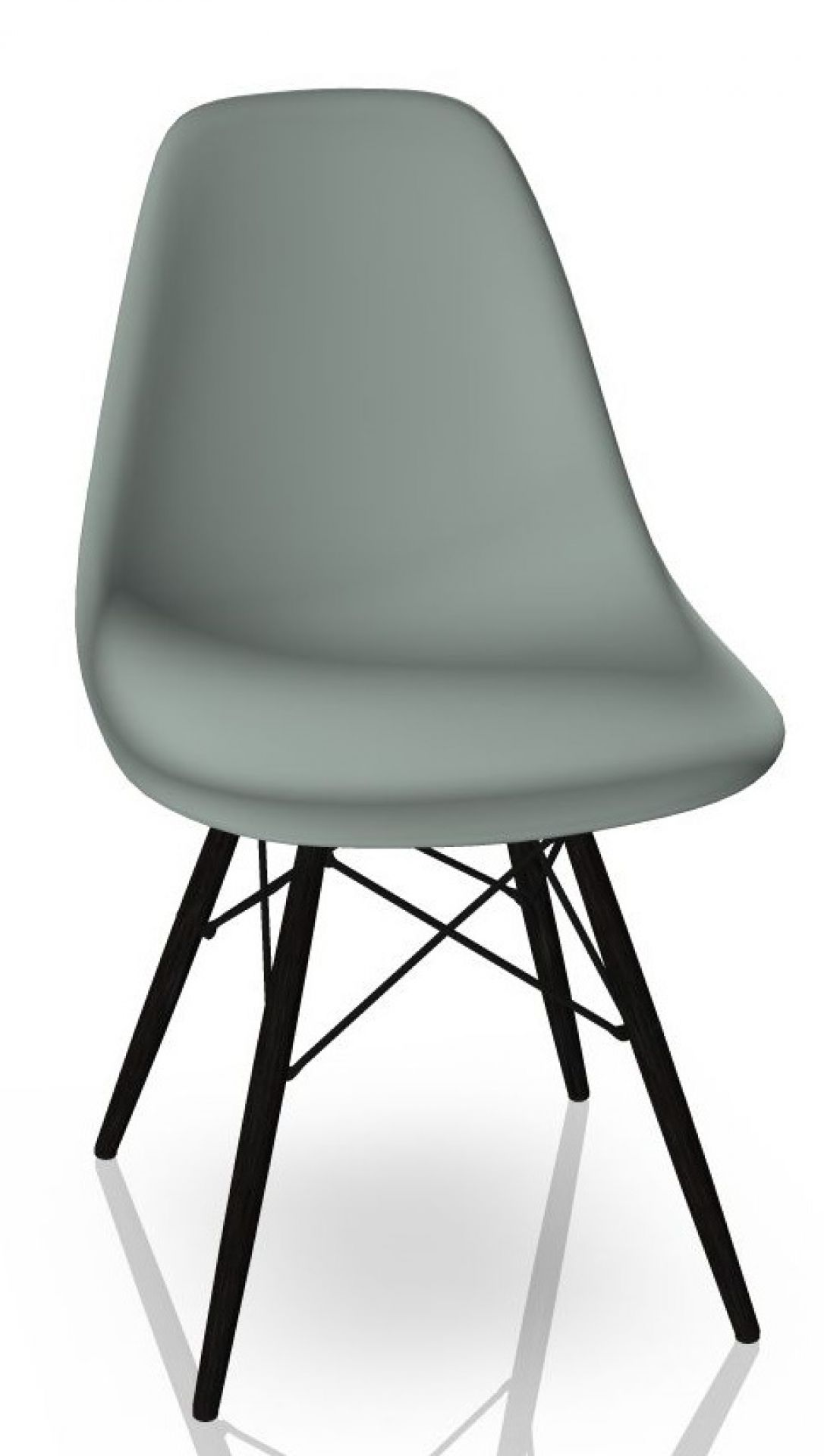 Eames Plastic Side Chair DSW Chair Vitra Maple black-light grey
